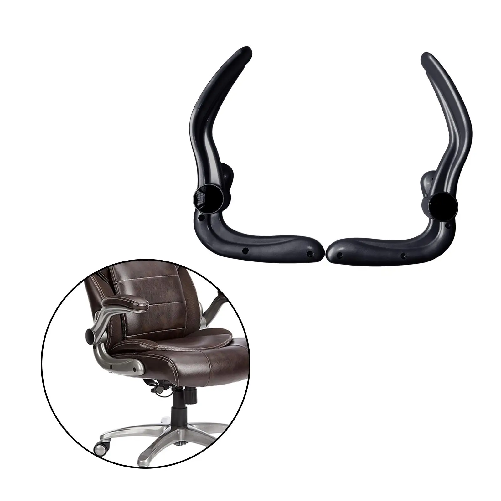 2Pcs Office Chair Armrest Convenient Durable 90 Degree Rotation Gaming Chair Arms for Computer Chair Office Chair Gaming Chair