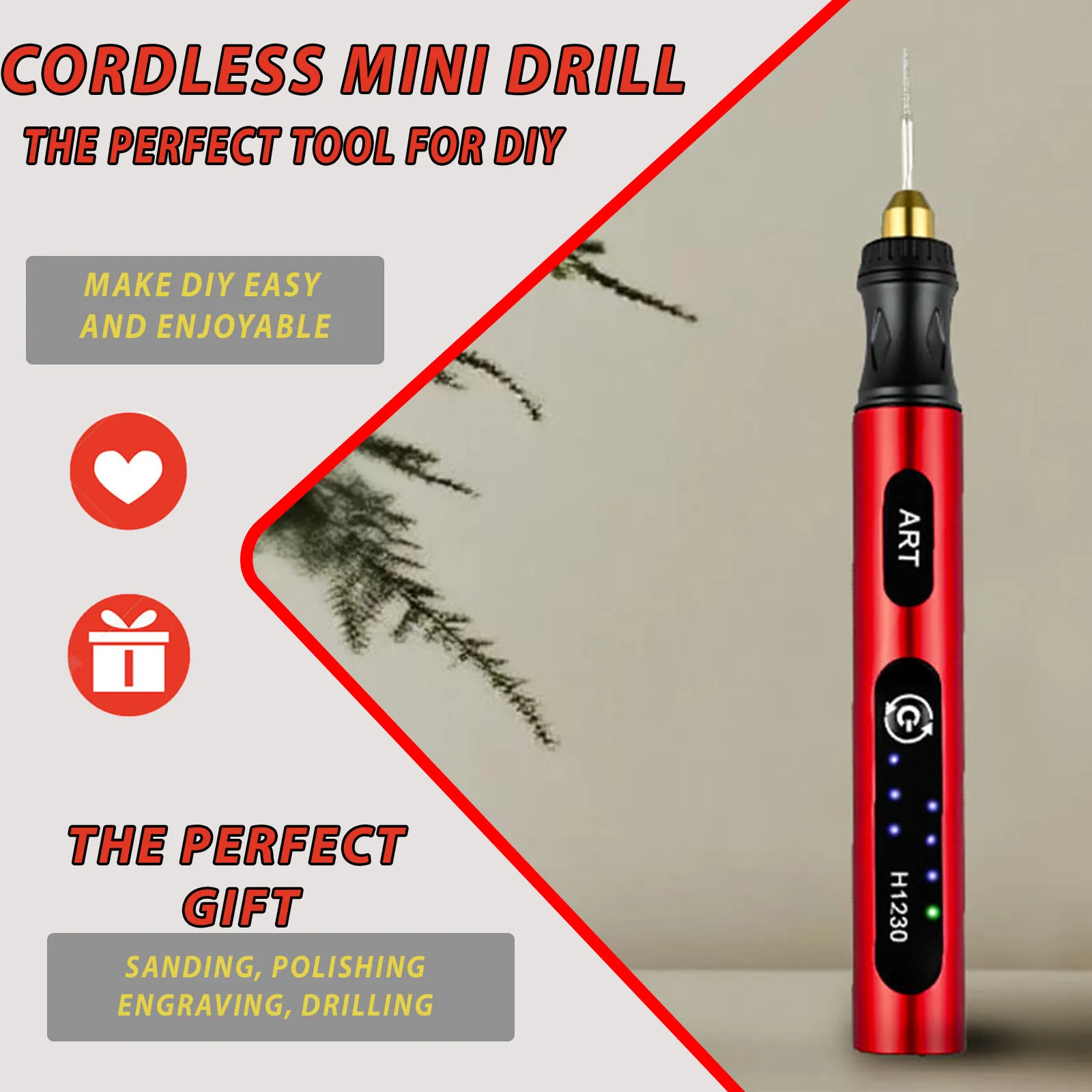 EADY 3-Speed USB Rechargeable Engraving Pen – Cordless Rotary Tool for Jewelry, Metal, Wood, Glass Carving & Polishing