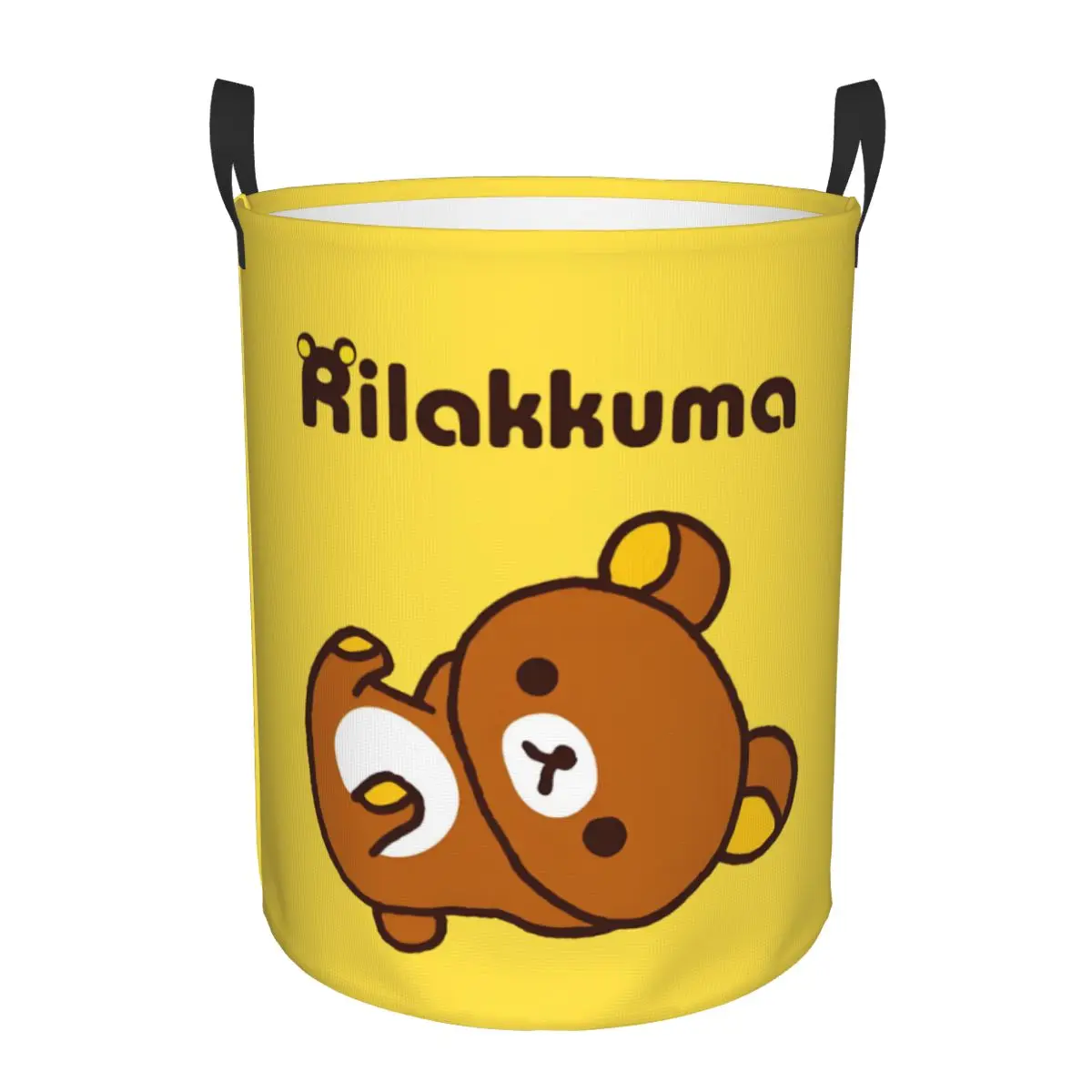 

Custom Rilakkuma Laundry Hamper Large Clothes Storage Basket Cute Toys Bin Organizer for Boy Girl