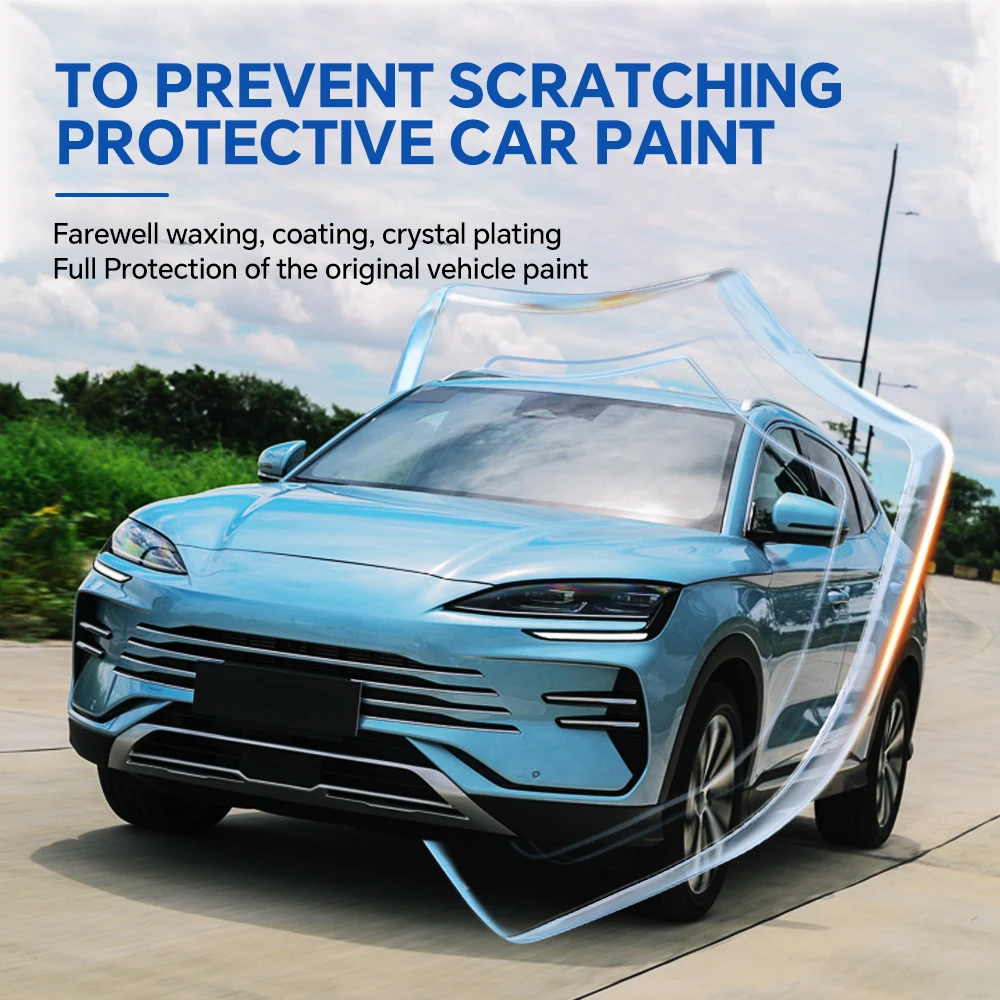 ملحقات السيارة لـ BYD SEALION 6 DMI 2023-2024 8.5 سميكة عالية الجودة ذاتية الشفاء شفافة قبل القطع حماية طلاء السيارات PPF #2