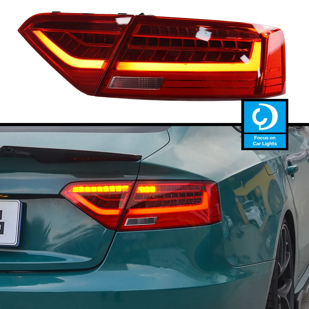 Taillights Styling for Audi A5 Tail Lamp 2008-2016 A5 Tail Light LED DRL Running Signal Brake Reversing Parking Lighthouse