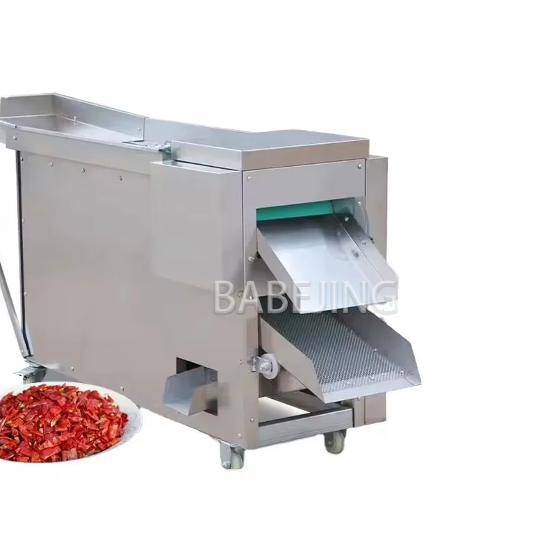 BABEJING Cortadora de chile rojo industrial, sembradora de chile eléctrica, cortadora de chile fresco de acero inoxidable