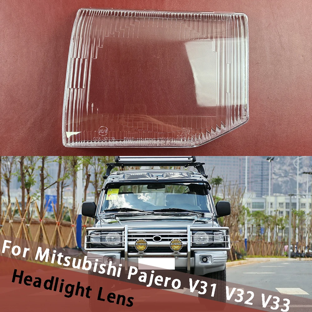 

Для Mitsubishi Pajero V31 V32 V33 крышка фары прозрачный абажур корпус фары линза из плексигласа замена абажура