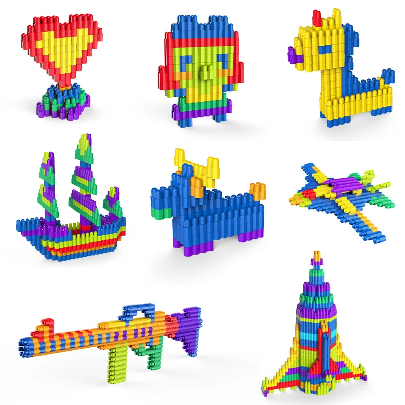 Assembling Toy Kid To Develop Intelligence To Insert Blocks Bullet Building Block Toy Educational Toy Bulk Child Gift