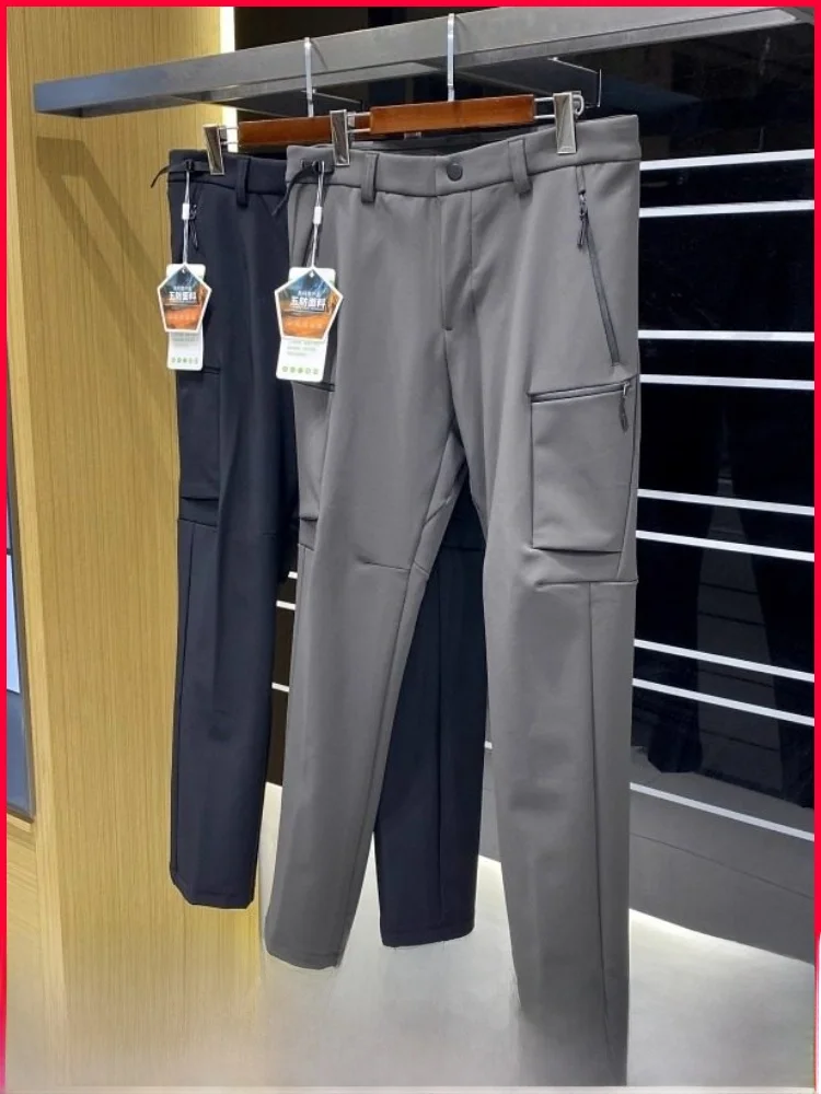 

Outdoor Men's Thiened Wearable Soft ell Workwear Casual Pants Dync 3D Tailoring Winter Clothes Nylon Fabric Urban Sle