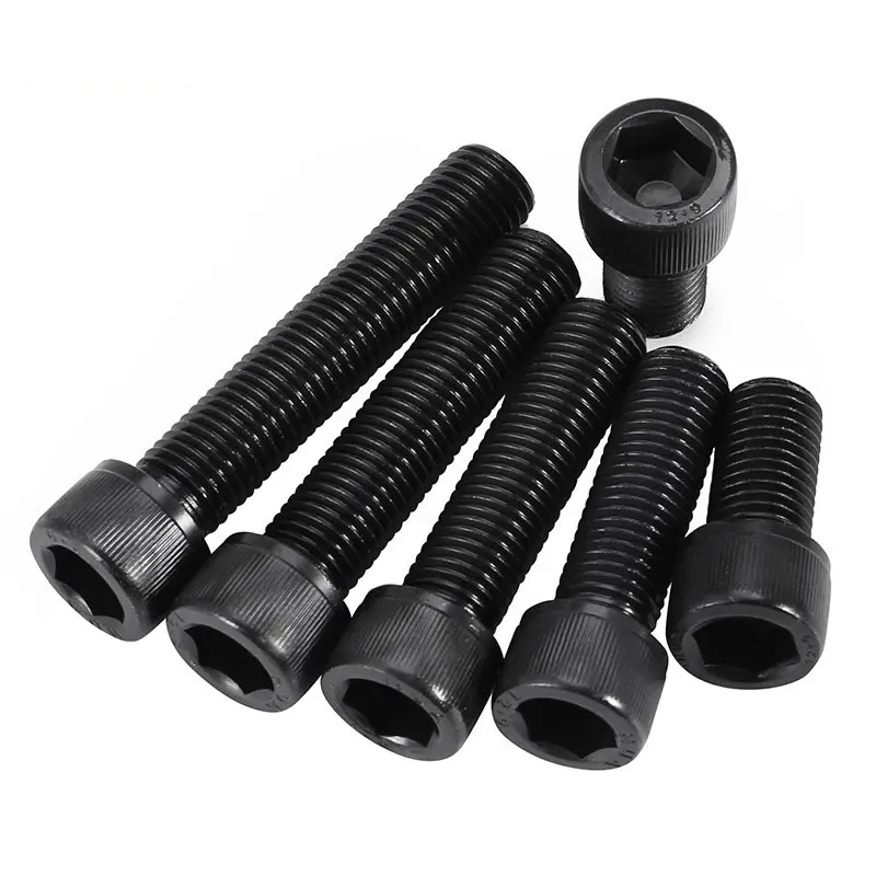 5-50pcs DIN914 M1.6 M2 M2.5 M3 M4 M5 M6 M8 M10 Alloy Steel grade 12.9 Black Hexagon Hex Socket Head Cap Allen Bolt Screw