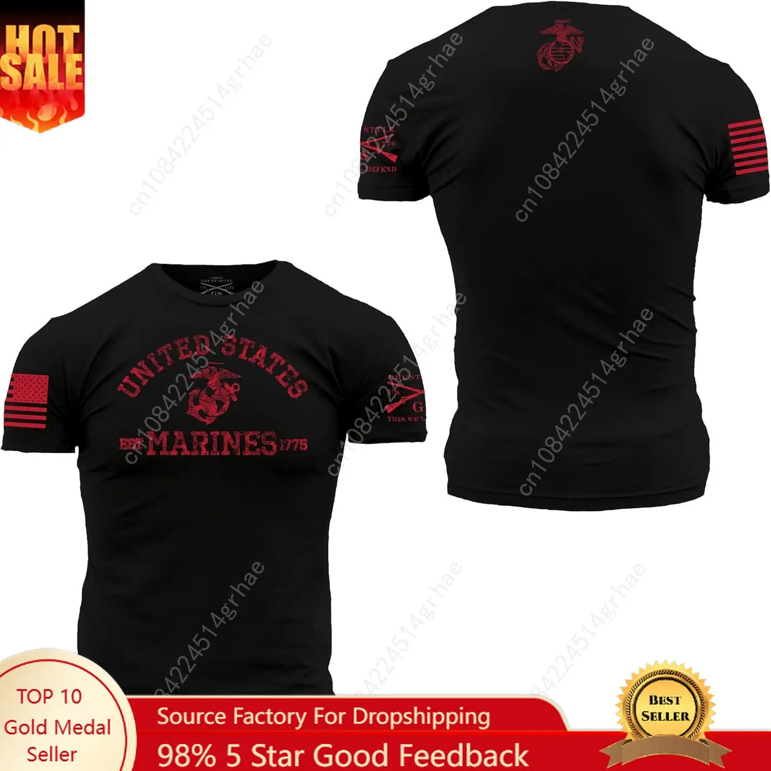 

Grunt Style Est. 1775 USMC Men's T-Shirt