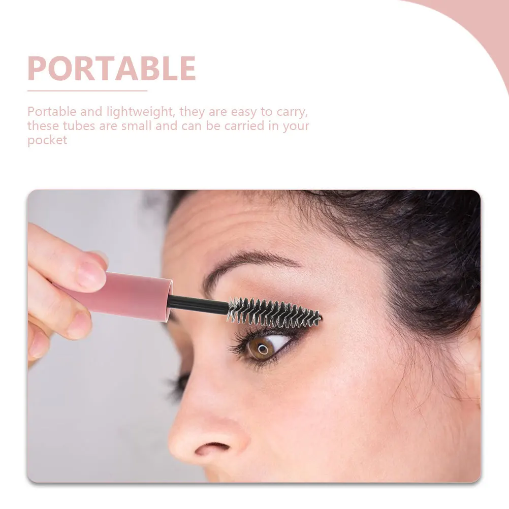 10 قطع من أنابيب الرموش المحمولة DIY زجاجات الماسكارا القابلة لإعادة الملء، حاويات كريم الرموش خفيفة الوزن للسفر #1