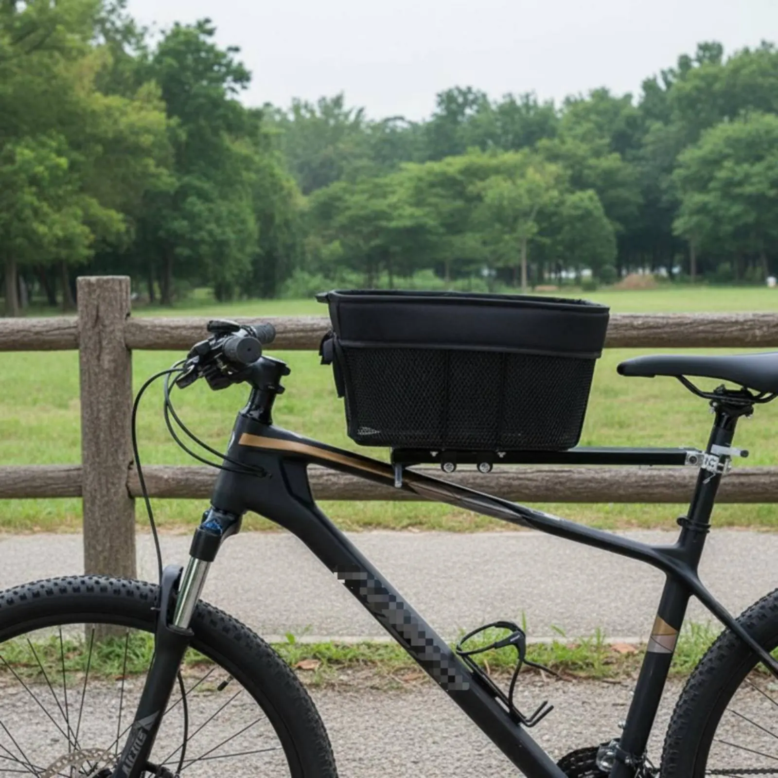 Foldable Dog Bike Basket Easy to Fold Dog Bike Basket Removable Large Space for Biking view 5