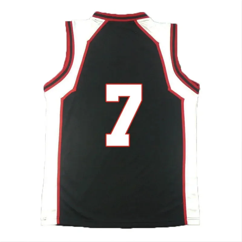 3D Anime Kuroko No Basuke SEIRIN Kiyoshi Teppei 7 # Costume Basketball Jersey Cosplay Uniform Vest Singlet Shirt Sleevess Set
