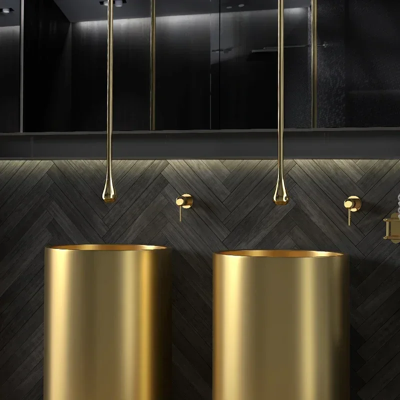 NNHotel Ceiling Top Water Outlet Automatic Sensing Ceiling Faucet Into The Wall Concealed Hanging Creative Water Drop Faucet