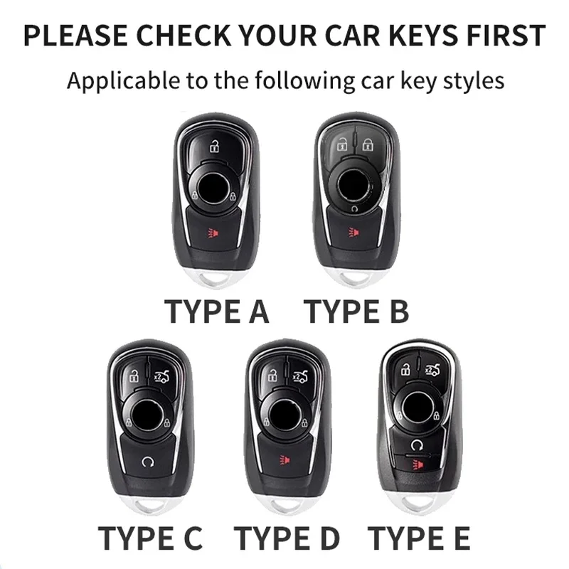 For Buick Regal Verano Enclave Century Encore GX Plus Car Key Case Cover KEYECU HYQ4AA HYQ4EA HYQ4AS HYQ4ES 315/433MHz Key Shell