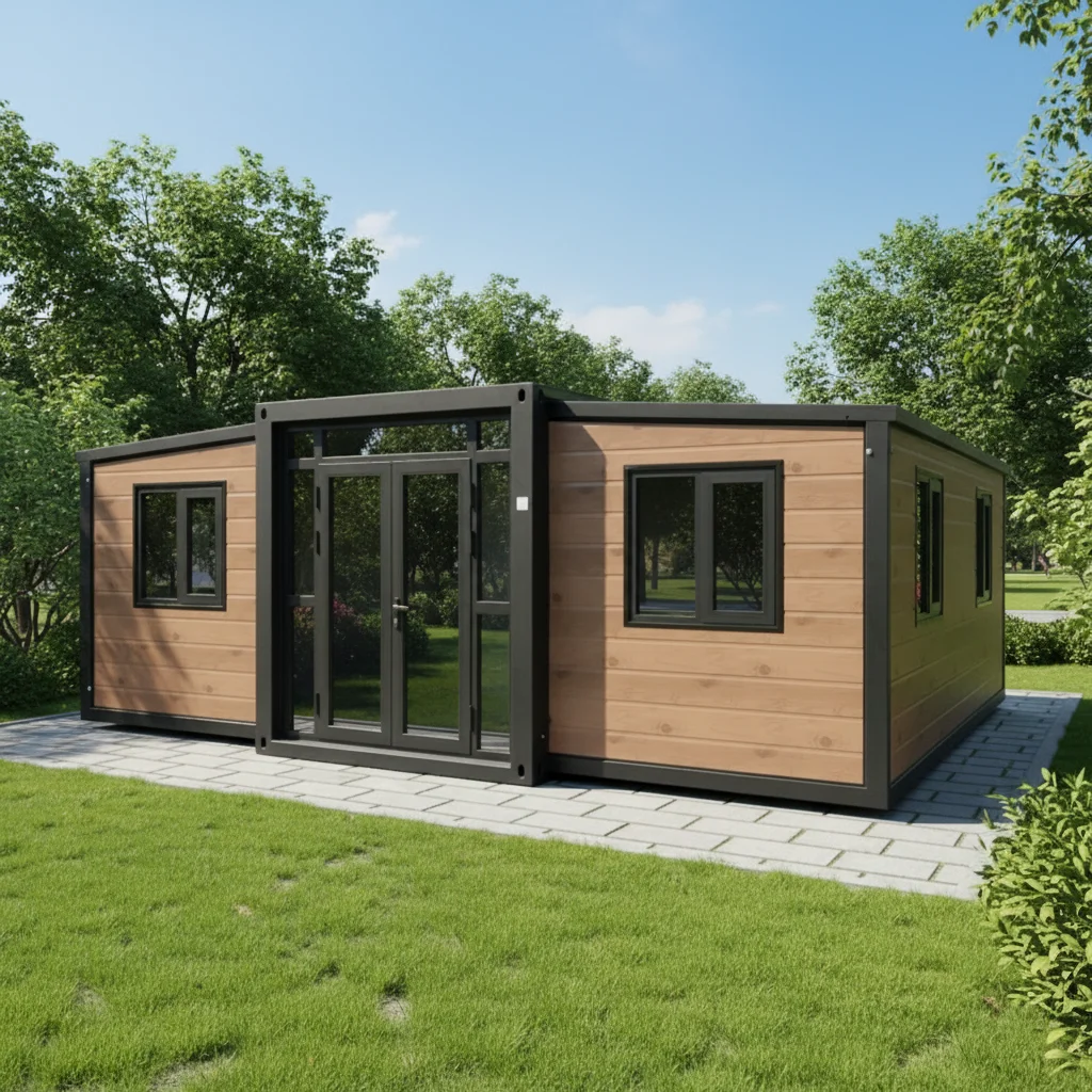 Factory-Sourced Custom 20/30/40 Feet Steel and Sandwich Panel Material Expandable Container House for Home Office or Villa Use
