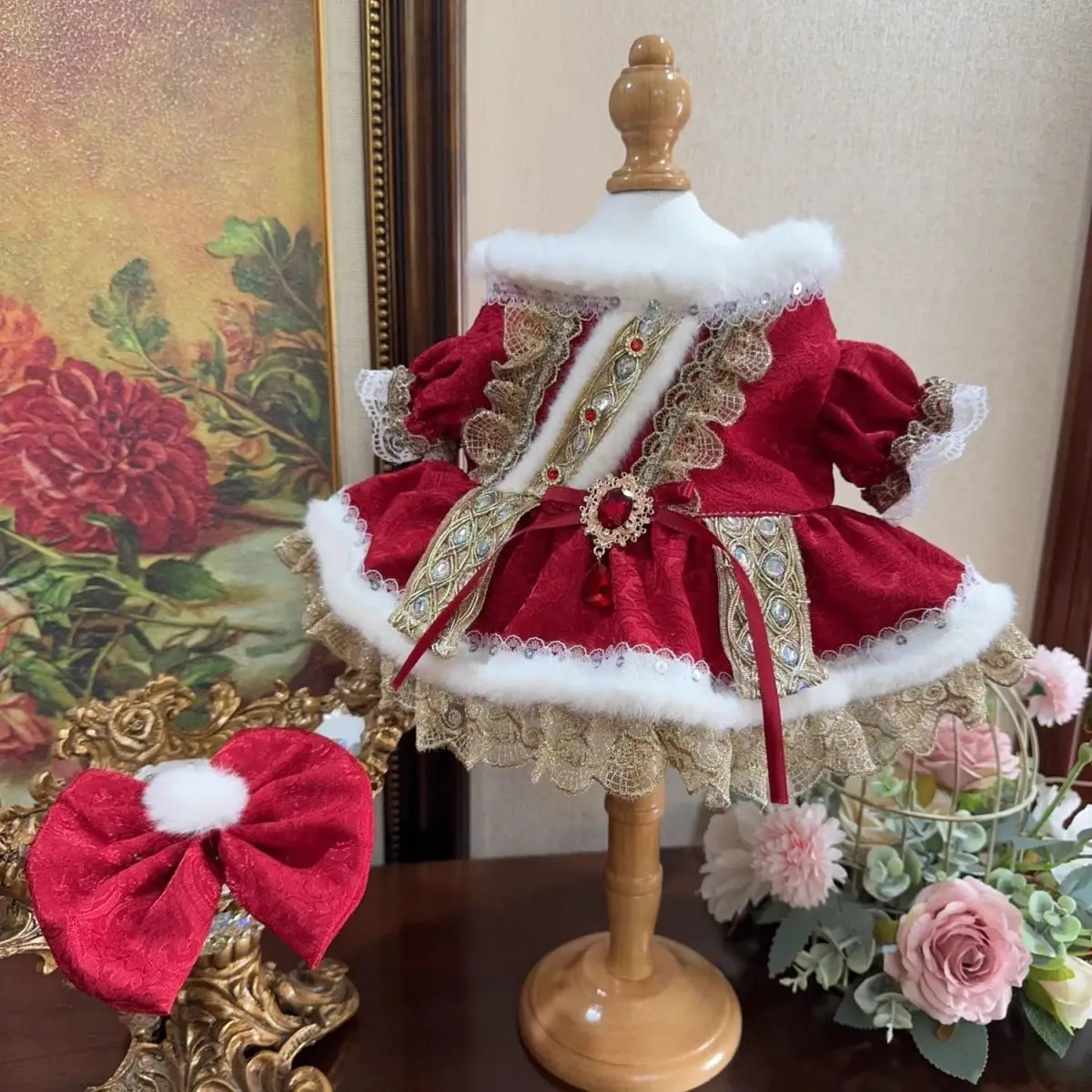 

Классическая рождественская кукла, одежда для куклы Лабу 17 см, дизайнерская роскошная рождественская кукла, одежда для французского дворца, аксессуары для куклы