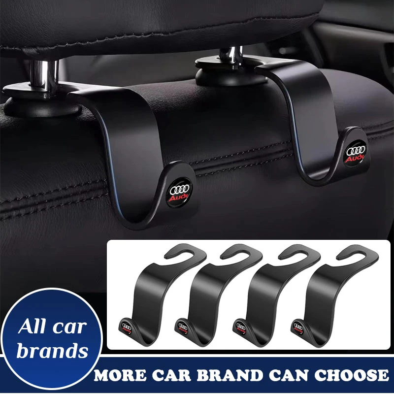 1/2pcs Universal Car Seat Hook Multifunctional Storage Hanger for Audi Sline C5 C6 C7 A4 B6 B8 B7 A6 A3 A5 Q3 Wheel Center Caps