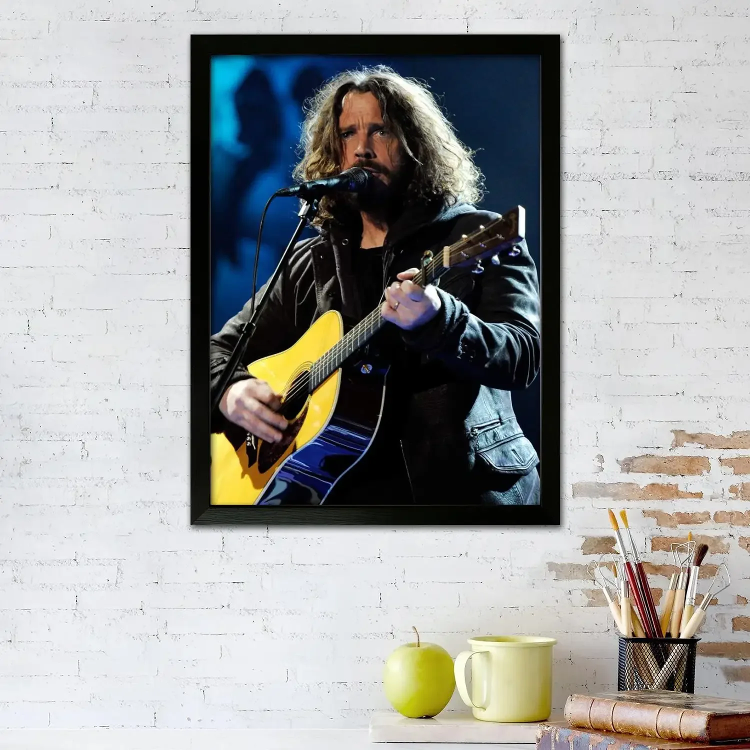 chris cornell Singer Poster Prints Wall Art Canvas Painting Poster For Modern Family Living Room Home Decor