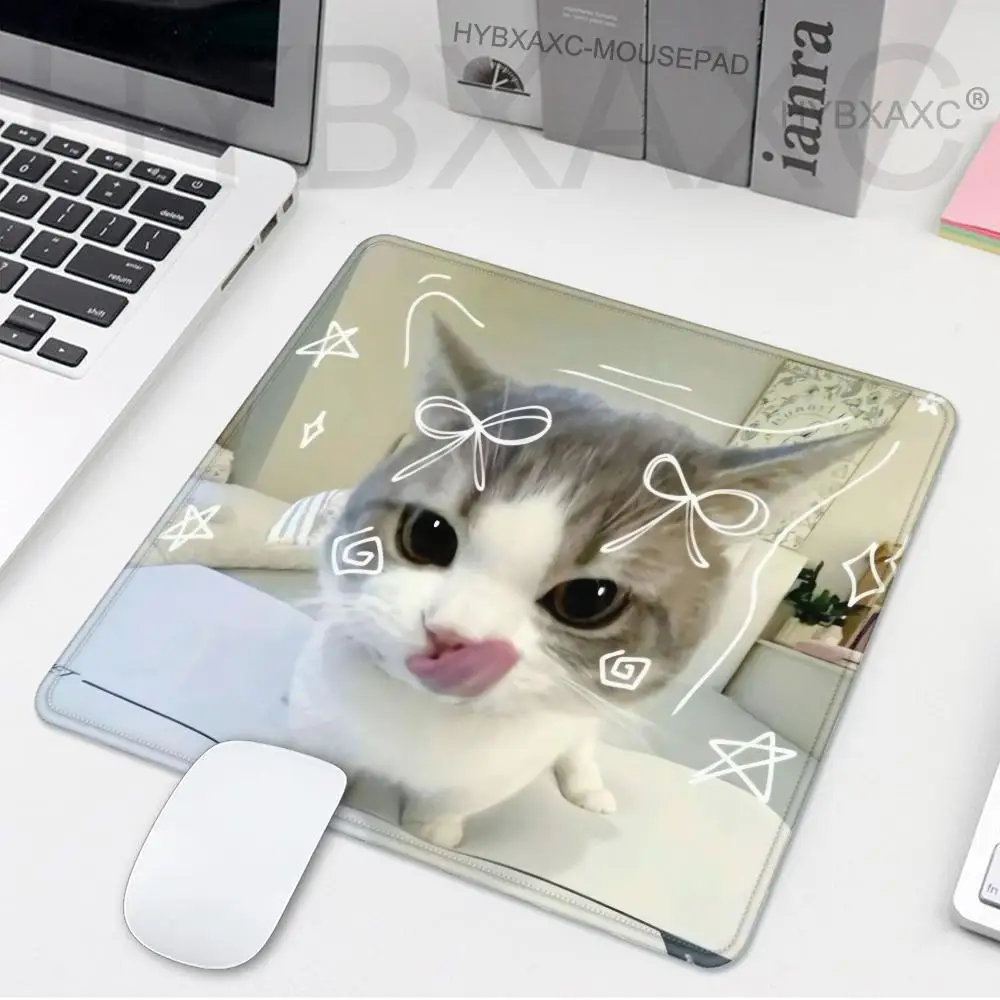 

Hot Selling Funny Cat Meme Small Mouse Pad Rubber Keyboard overlock Mouse Pad Game offices Accessories teclado Desk Mat