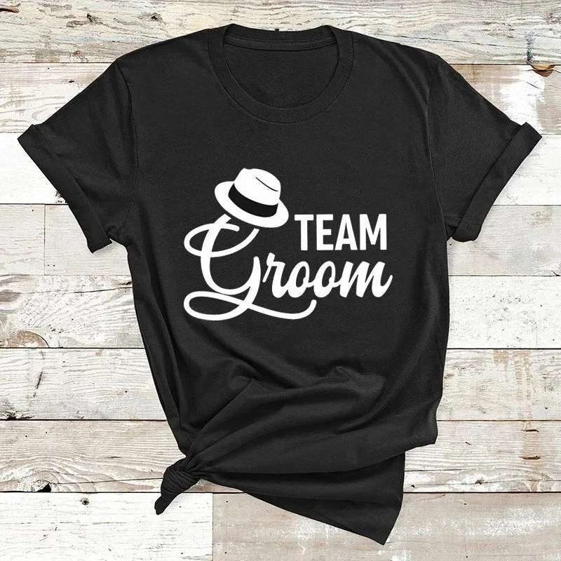 New Bachelor Party The Groom T Shirt Team Groom T Shirt Wedding Party Brother Team Shirt Groom Short Sleeve Wedding Party Tees