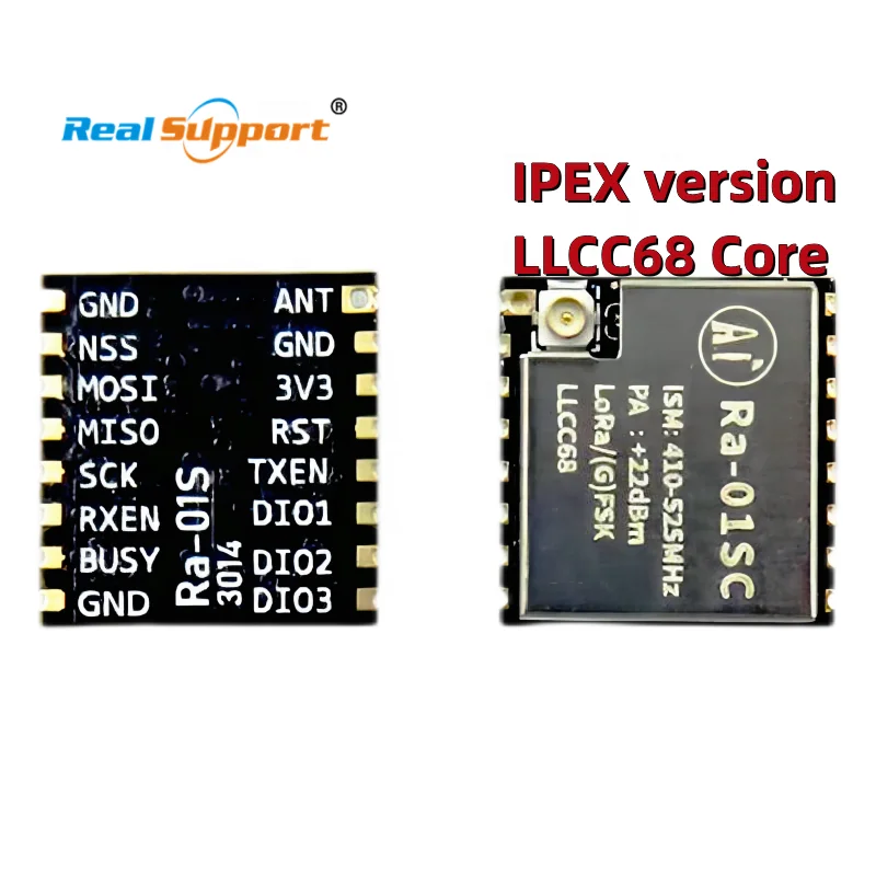 RA-01 RA-02 RA-01S RA-01SC Ai Thinker SX1278 LLCC68 LoRa Radio Frequency Data Transmission Module SPI Interface 433MHz