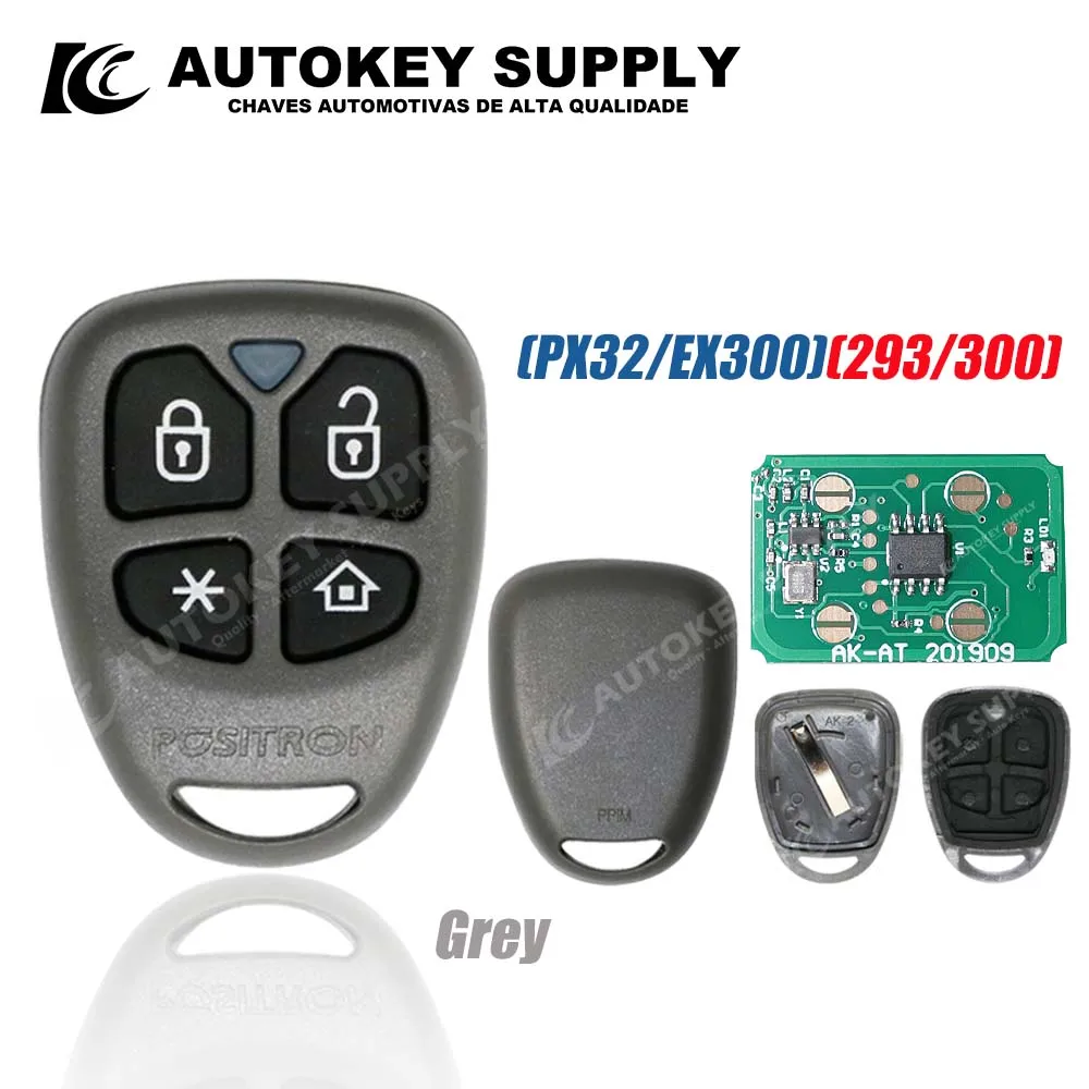 Autokeysupply AKBPCP168AT AKBPCP123AT Remote Key Alarm System, PX46 - Double Program (293/300)  For Brazil  Positron Flex