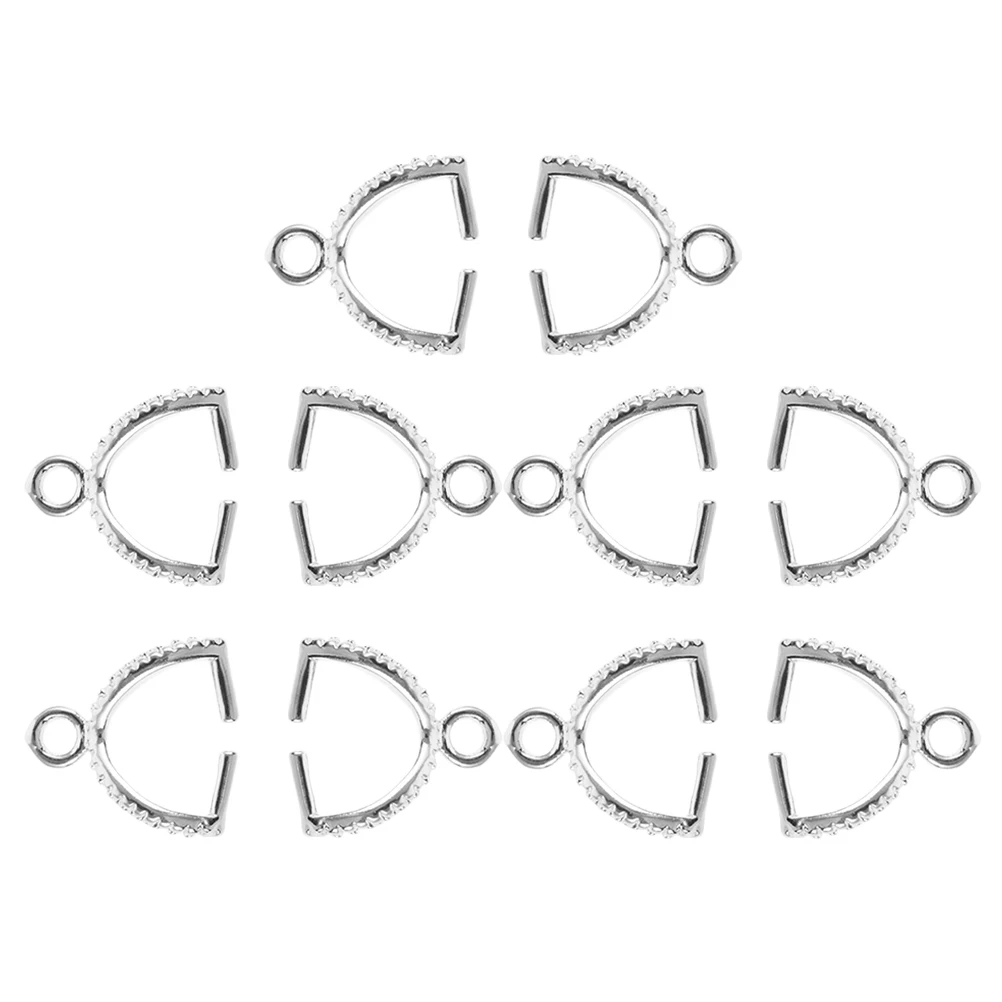 

10 Pcs Copper Jewelry Accessories Melon Seed Buckle Charms for Bracelet Necklace Pendant Making Fade Resistant Metal Clasps
