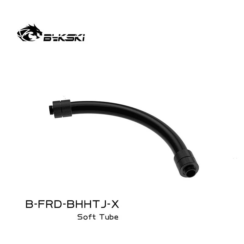 Bykski B-FRD-BHHTJ-X All In One Soft Tube,Fast Connect Tube with Rotating Fitting,Anti-bending High Temperature Resistance