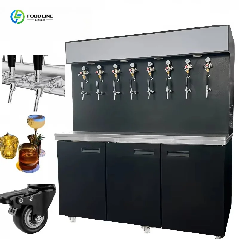 Customized Cooler Tower Beverage Dispenser Hot Sale Draft Beer And Beer Can Cooling Machine