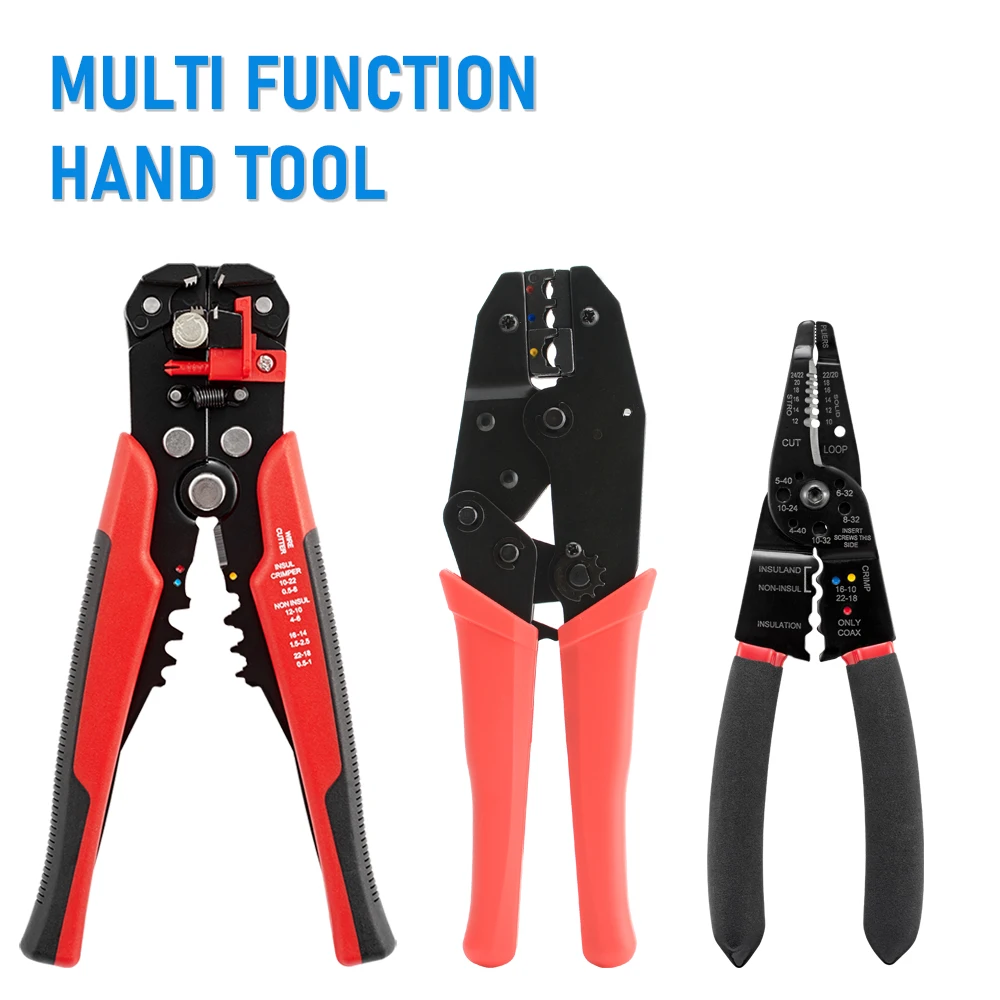 Professionelle Elektriker Draht Werkzeug Kabel Draht Stripper Cutter Crimper Automatische Crimpen Abisolieren Zange – Detail 7