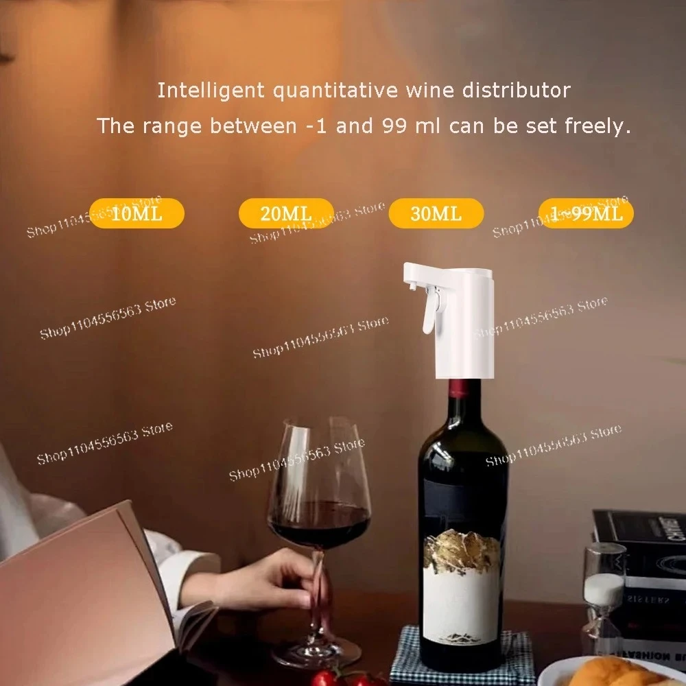 Rechargeable Portable Electric Wine Aerator - Automatic Decanting & Dispensing for Home/Outdoor Use