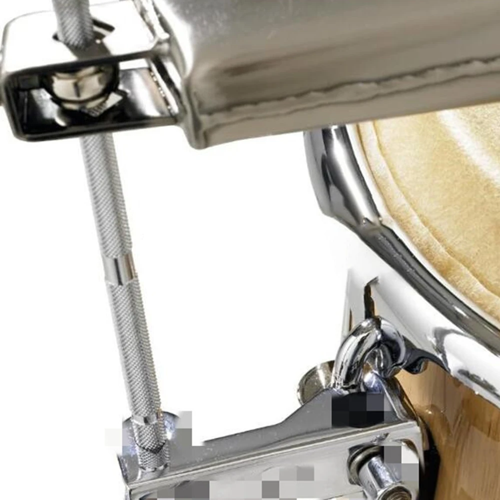 Cowbell Holder Fixing Knob  Drum Mounting Accessory for Jazz Drums and Cowbells  Silver Colored Metal Construction