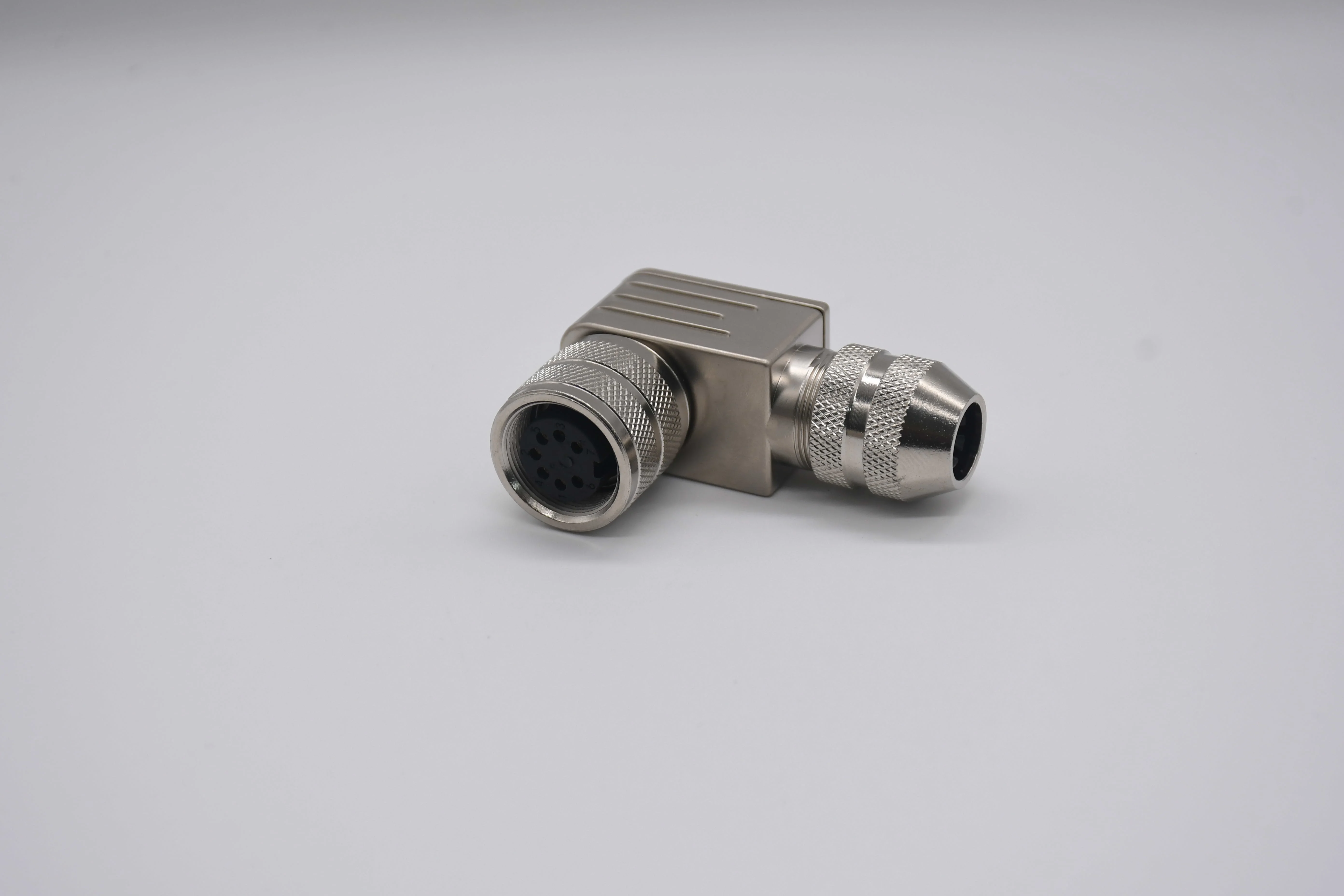 M16 7P Cable Mounted Connector A-Coded Right Angle  Plug Female Marine Automation Connection