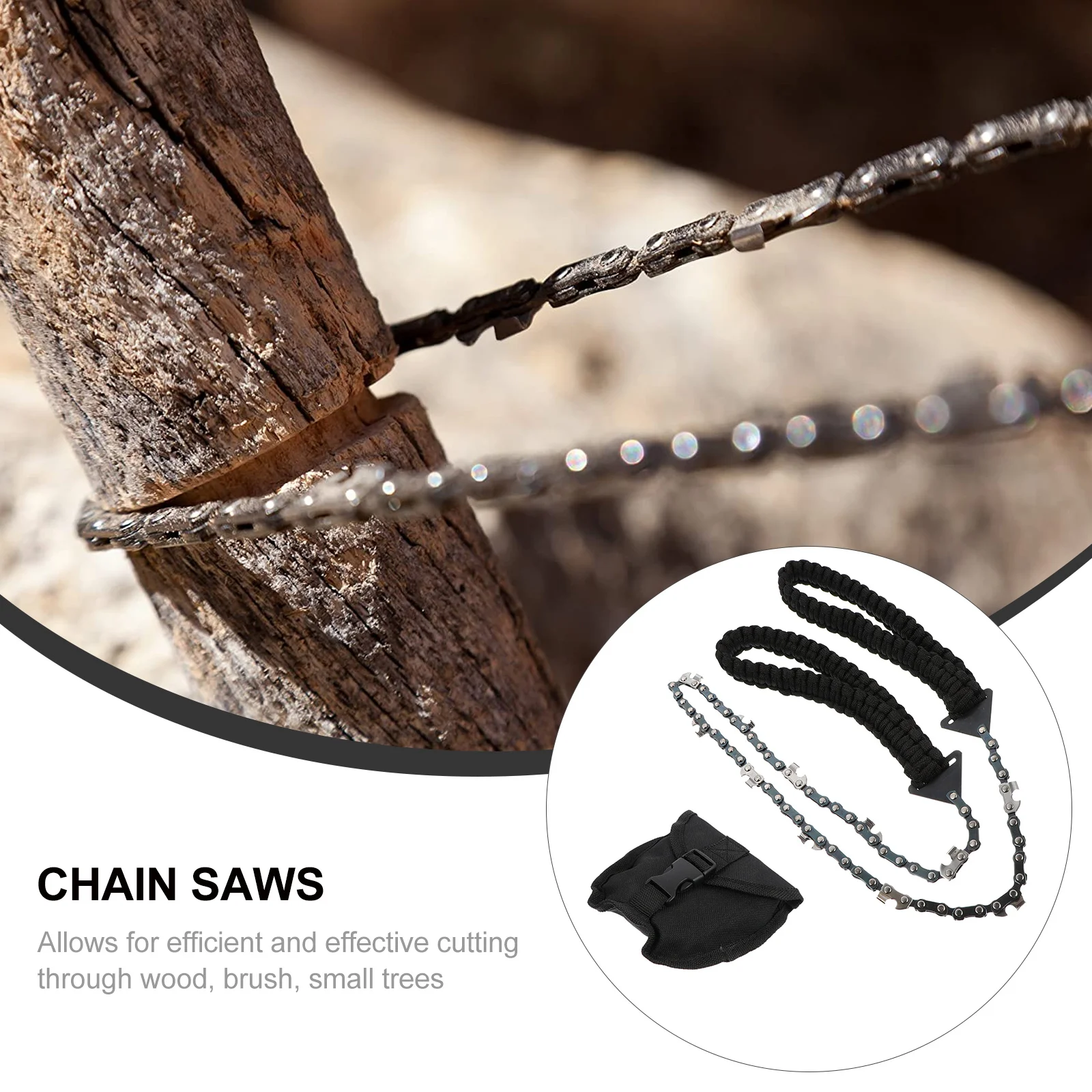 

Pocket Chainsaw Outdoor Survival Gear Folding Hand Chain Saw Portable Camping Hiking Emergency Logging Tool Chain