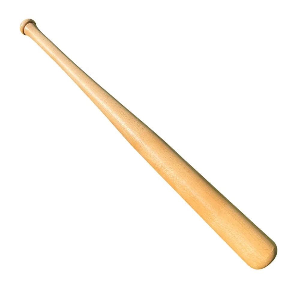 Sports Bat-005 Solid Poplar Wood Baseball Training  Premium Quality for Beginner Use with Customizable Size & Weight