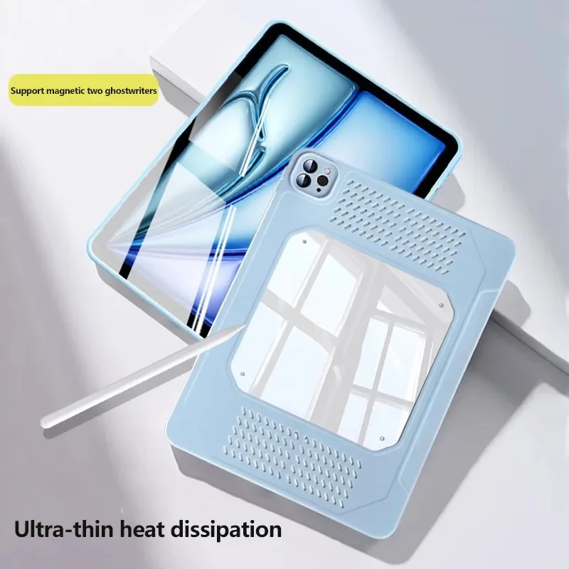 Heat Dissipation Breathable Acrylic Case For iPad Air13 2024 Pro 11 13 12.9 Air 11 6th 5 4 3Pro 2 1 10th 10.9 10.2 9.7 Mini 6