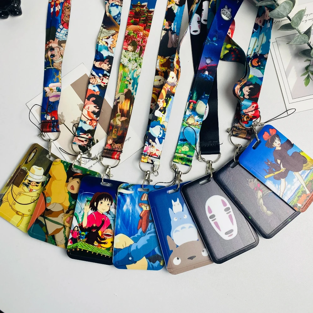 

Anime Lanyards Keychain Animated Mobile Phone ID Card pass Hang Rope DIY Jewelry Accessories wholesale