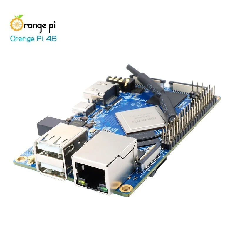 Orange Pi 4B Rockchip RK3399 16GB EMMC NPU SPR2801S Open-Source Board Support Android 8.1/Ubuntu 16.04/18.04/Debian 9 Image