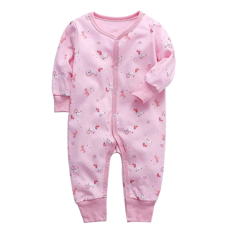 Baby Clothing Jumpsuit suit Homewear New Fall Winter Newborn Baby Clothes Cotton Cartoon Newborn Footed Pajamas Girl and Boy