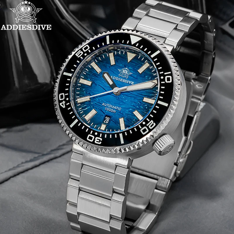 

ADDIESDIVE 46mm Men Watch New Diving 1000m Top Brand Sapphire Waterproof Ceramic Bezel Luminous 8215 Automatic Mechanical Watch