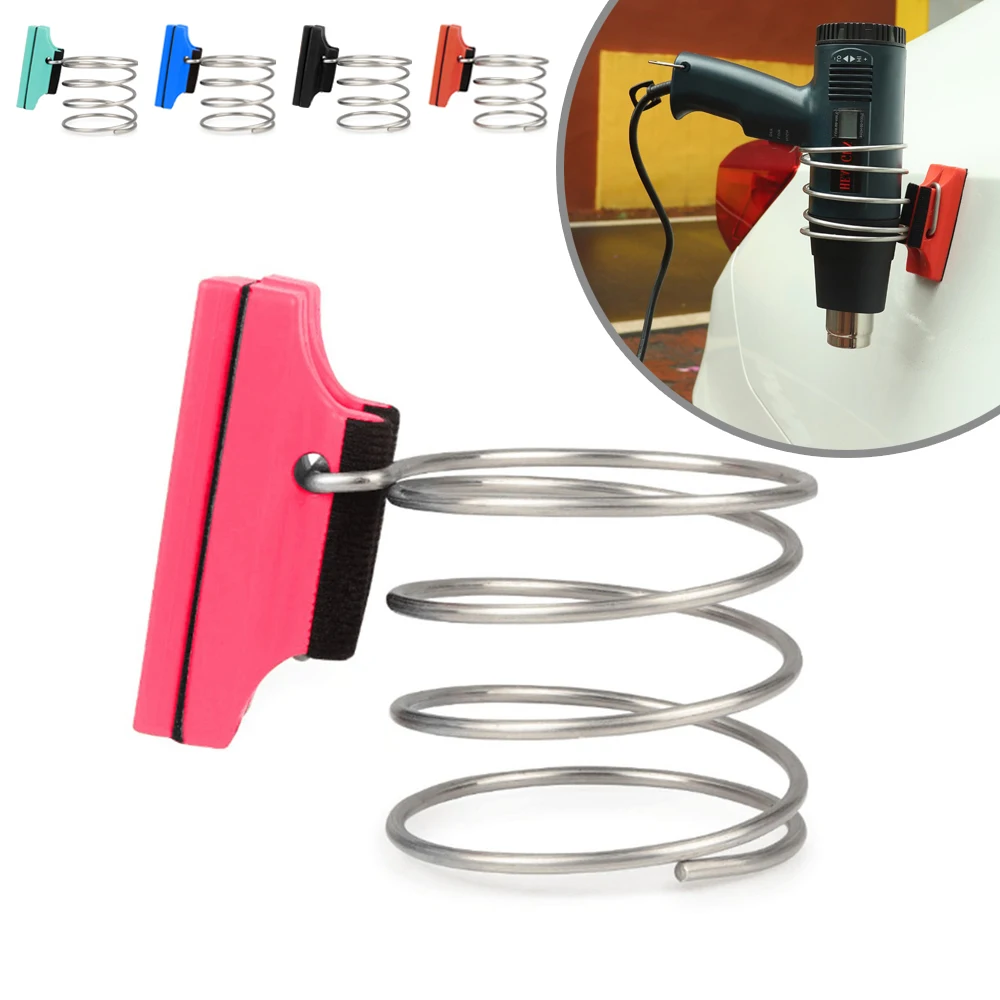 

EHDIS Magnetic Holder Bracket For Car Wrapping Heat Gun Film Tinting Hot Air Blower Support Iron Ring Clamp Place Stand Tool