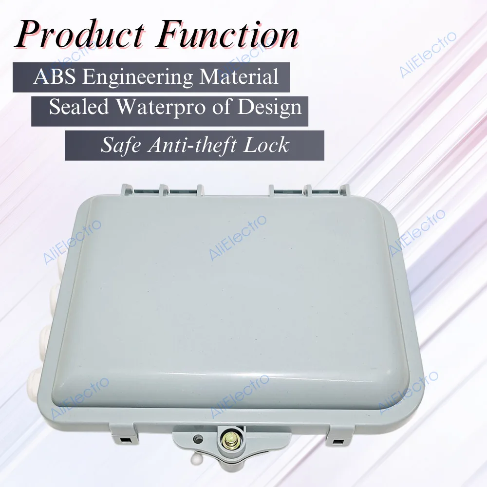 Caja de terminales de fibra óptica para interiores y exteriores, distribución de fibra óptica montada en la pared, UPC SC/LC/FC, 12 núcleos