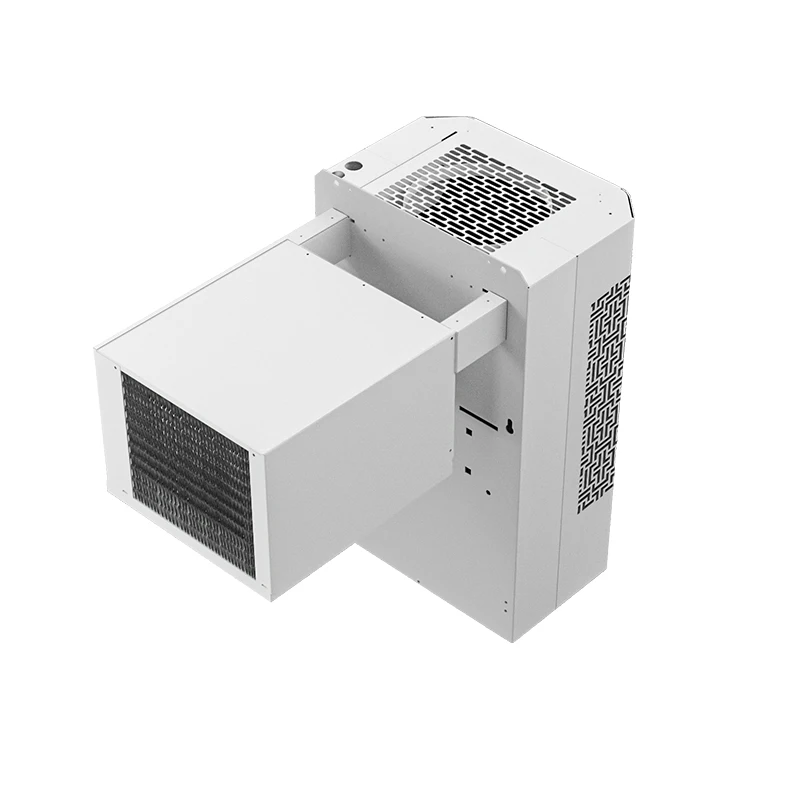 Cold chamber compressor wall-mounted integral refrigeration condensing device