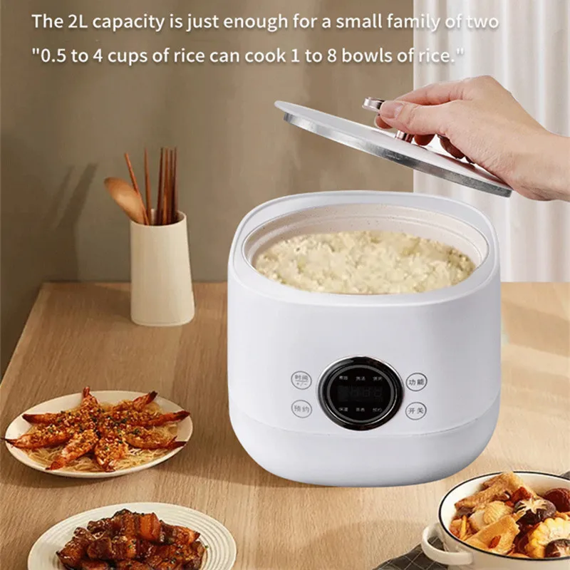 220v Smart Touch Reiskocher 2l Mini multifunktion ale Antihaft-Pfannen schnell kochende Suppe Reiskocher Küche Haushalts geräte