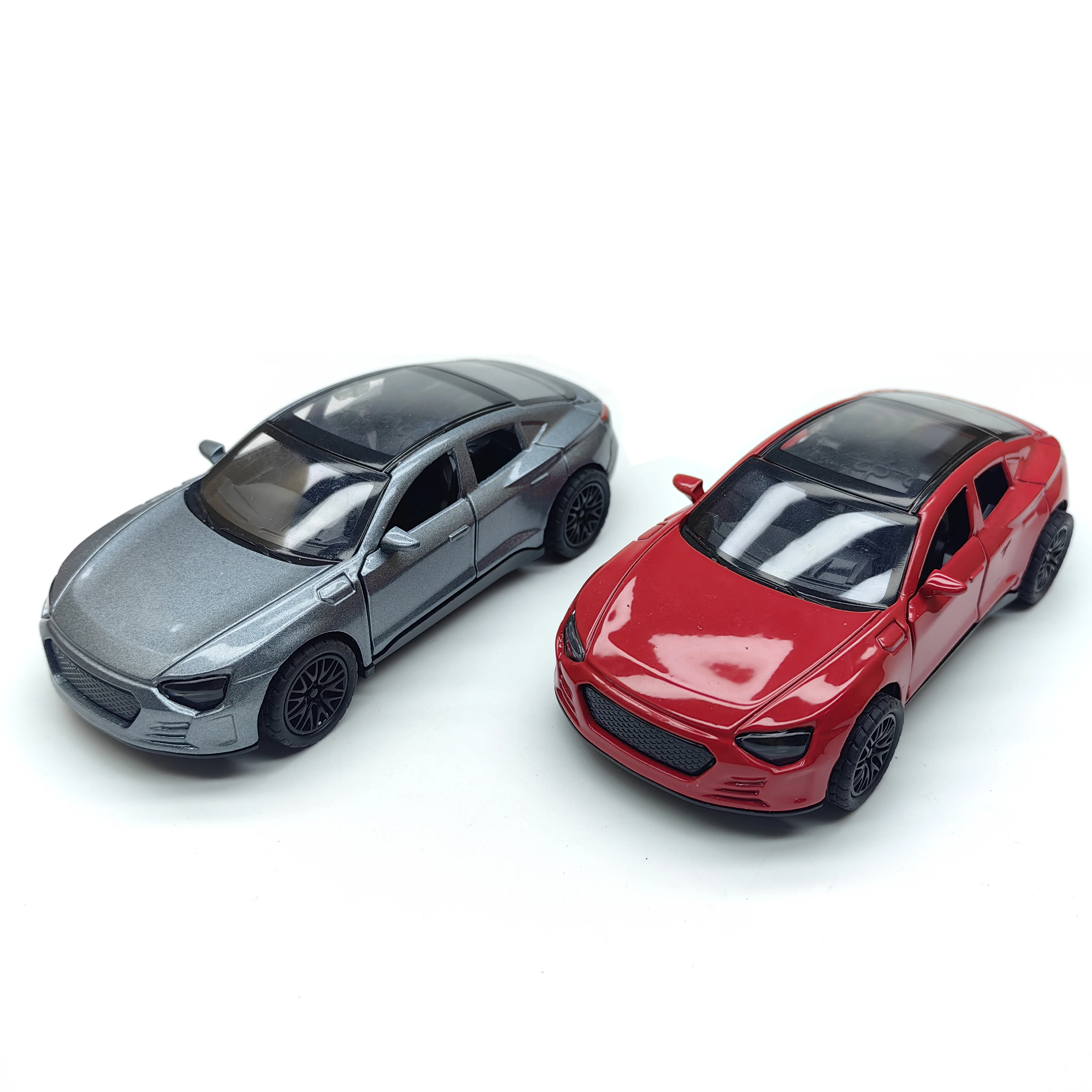 Alloy Miniature Racing Car Model, a Toy Car for Boys. Made of metal, with two openable doors, pull-back function. It can be used