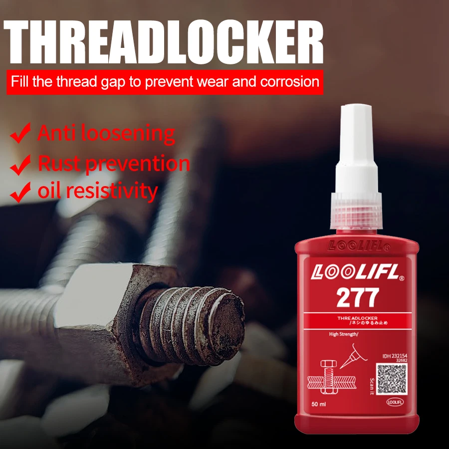 50ml Screw Lock Threadlocker 277 Anaerobic Adhesive Sealer Sealing Glue Thread Sealants