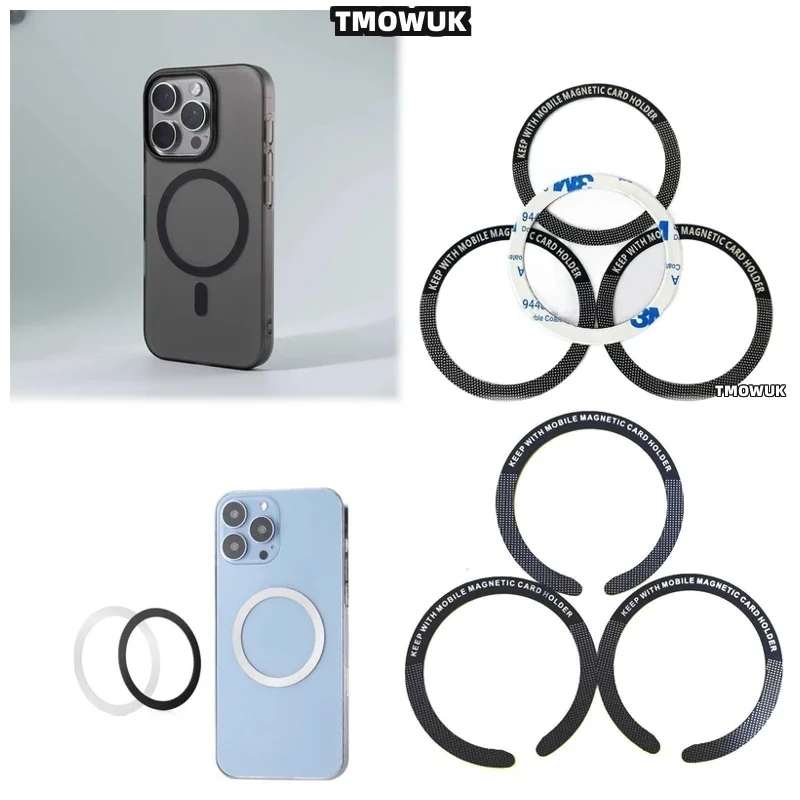 

For OnePlus 13 12 9 Ace 2 3 3V 2V Pro Nord For Magsafe Magnetic Ring Sticker Strong Adhesive Wireless Charging