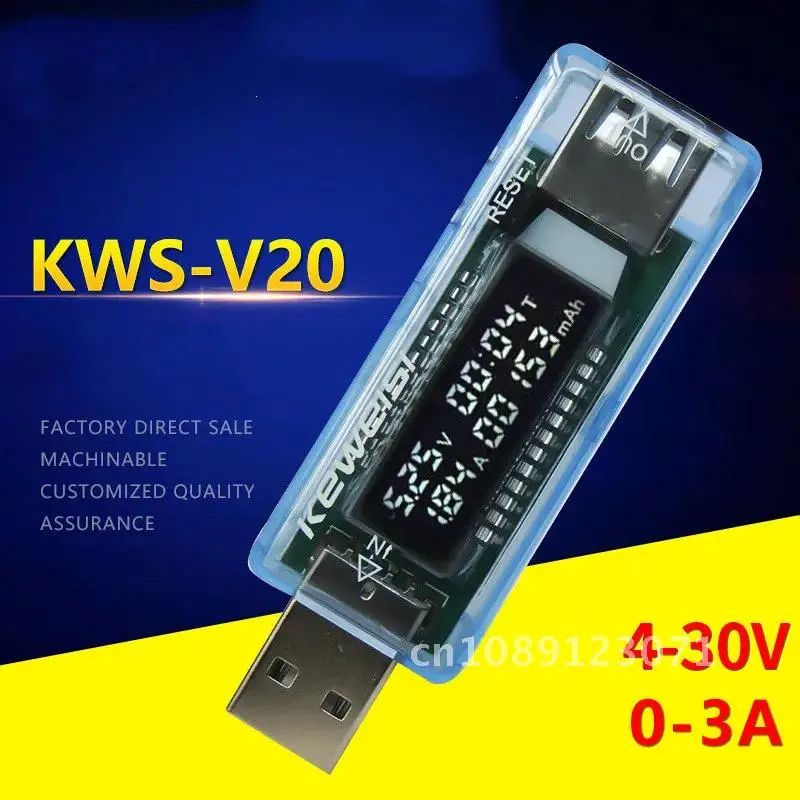 

USB Charger Tester Doctor Voltage Current Meter Voltmeter Ammeter Battery Capacity Tester Mobile Power Detector Voltage Tester