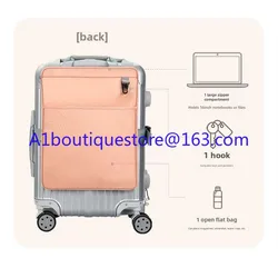 Suitable for 20-inch suitcases, additional bags, large-capacity boarding case hanging bags, foldable external strap storage bags