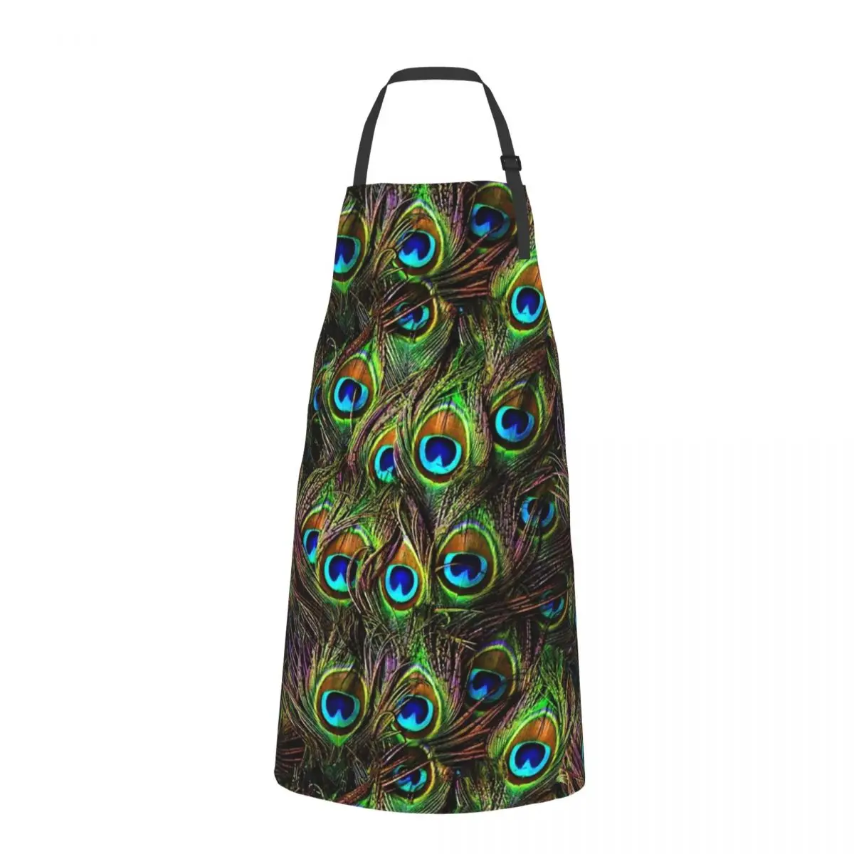 Peacock Feathers Invasion Fashion Dacron Kitchen Aprons For Woman Men Chef Work