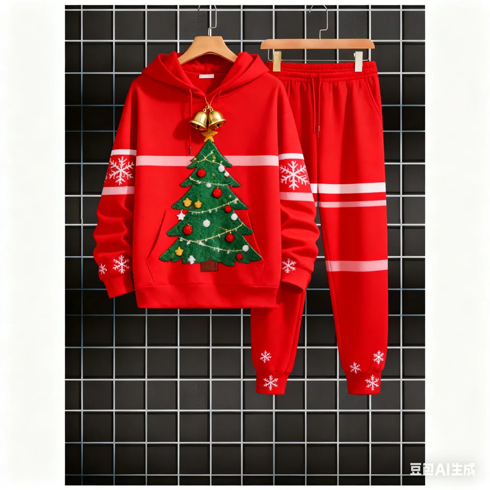 

Christmas Men's sweatshirt set autumn 3D pattern hoodies for man new in hoodies & sweatshirts Hoodie two-piece set gifts for men