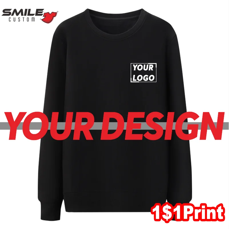 Men's And Women's Casual Sweatshirts Custom Embroidered Logo Quality Cotton Hoodie Printing Company Design Team Pullovers Brand